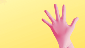 pinky gloves The Bold Woman