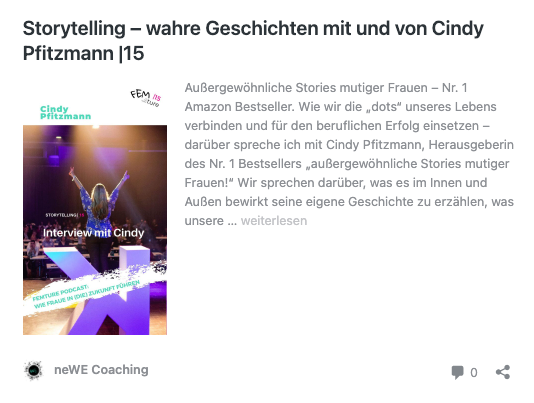 female Storytelling Podcast Cindy Pfitzmann Nadin-Shirin Zimmermann