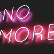 #No More! neon light