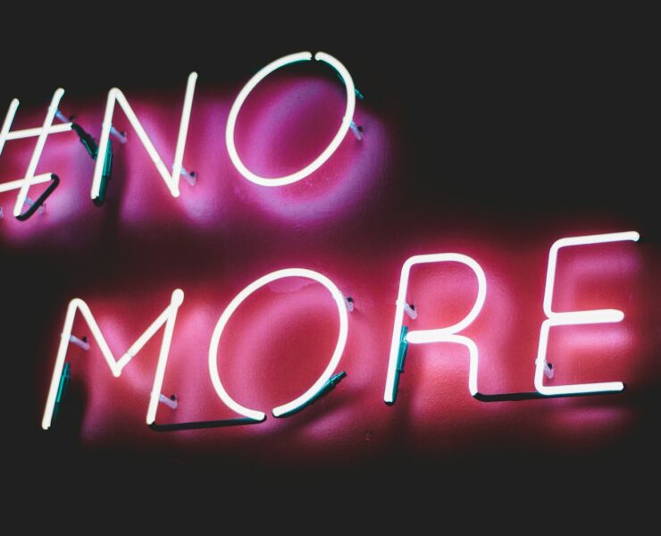 #No More! neon light